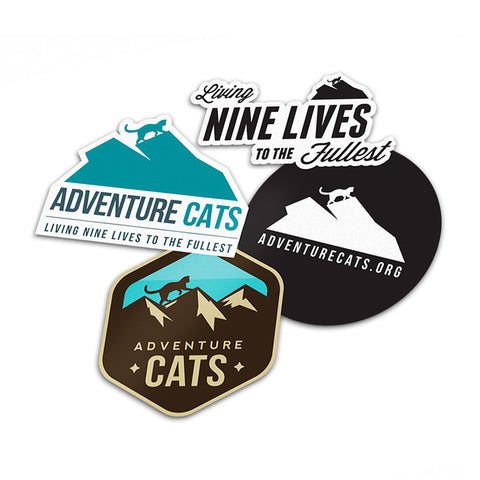 Adventure Cats Stickers