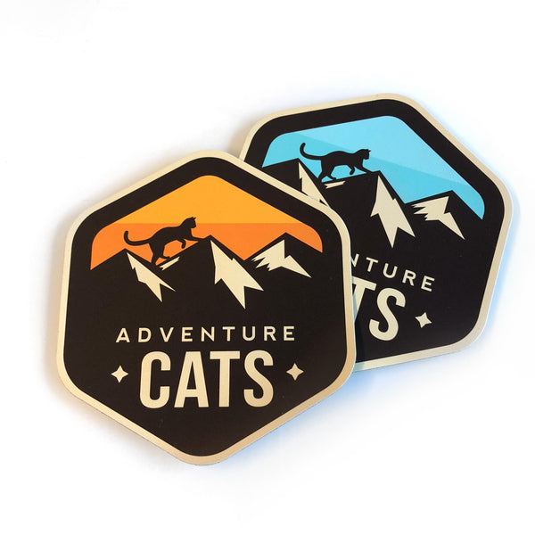 Adventure Cats Badge Magnet